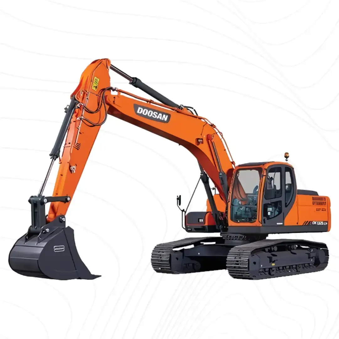 Retroexcavadora Caterpillar en acción en un sitio de construcción