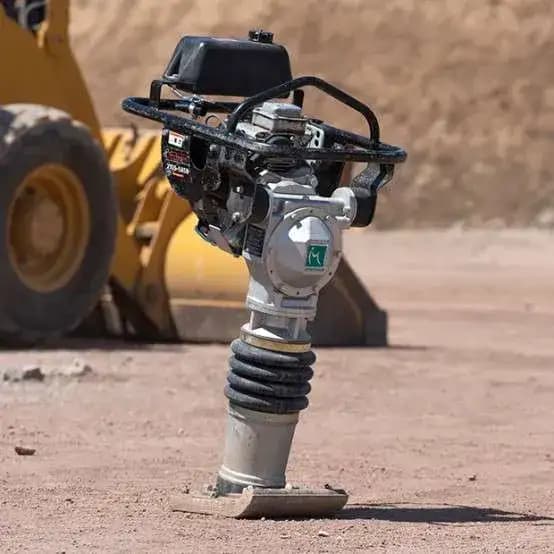 Detalle de compactación de apisonador