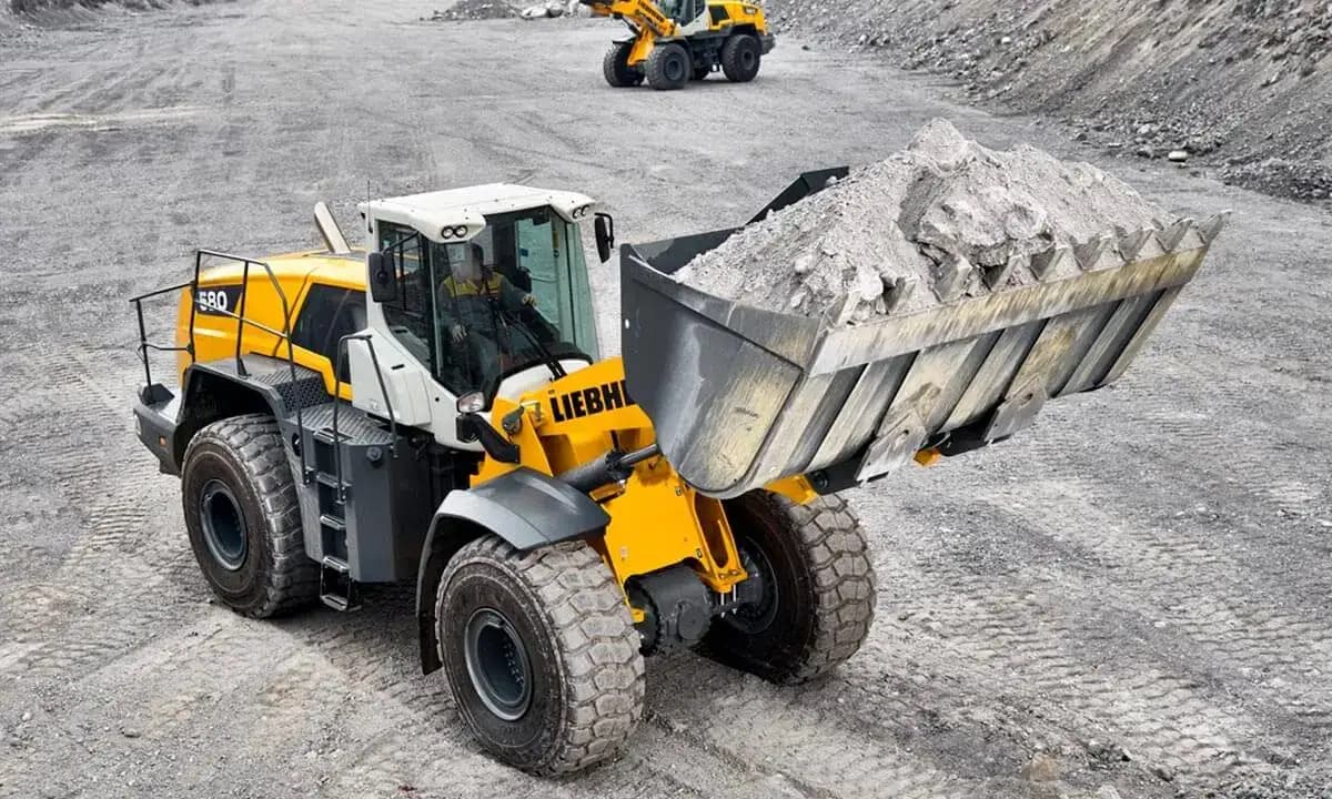 Cargador frontal en diferentes terrenos