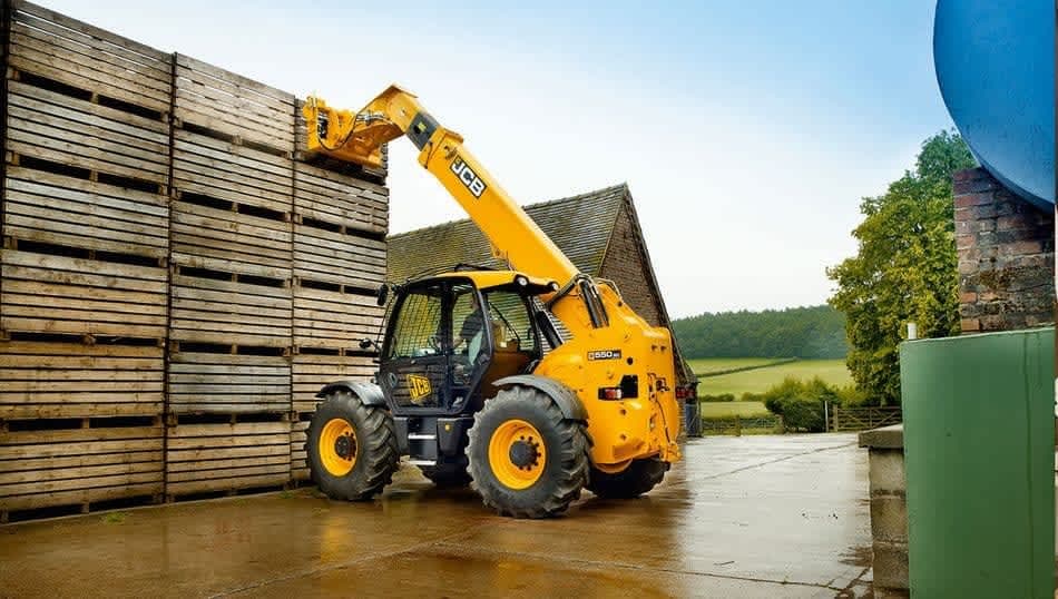 Detalle tecnológico de manipulador telescópico JCB