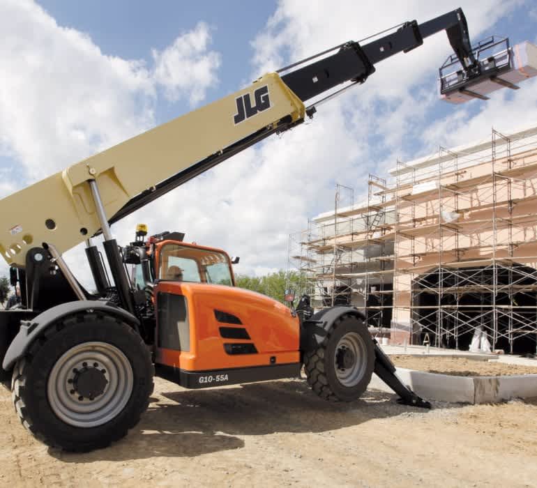 Cabina de telehandler con vista 360 grados